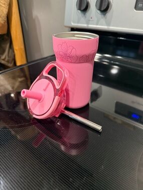 BrüMate Limited Edition Leap Stainless Steel Tumbler with Floral Accent